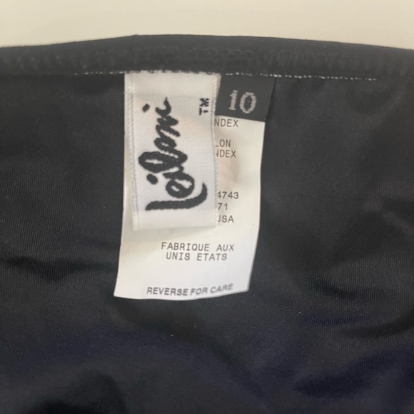 Black Embroidered Bikini Top Sz 10 - Picture 12 of 15